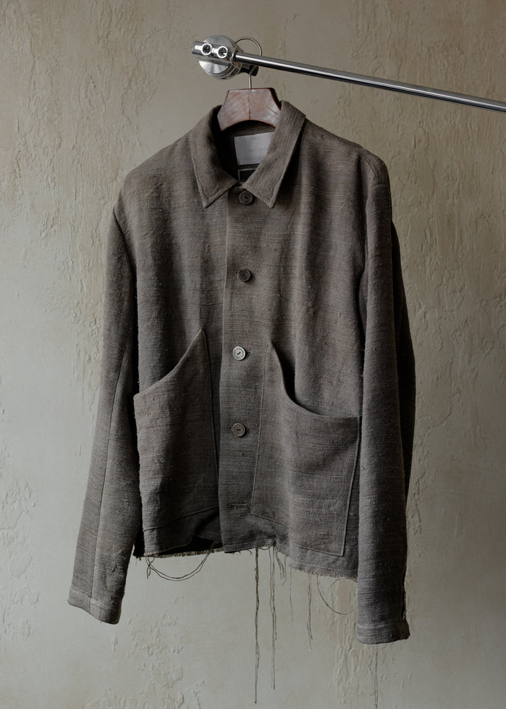Forgotten Materials｜Big Pocket Jacket (Natural Dyed Grey)