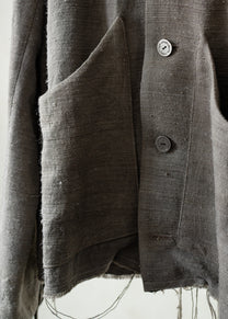 Forgotten Materials｜Big Pocket JKT (Natural Dyed Grey)
