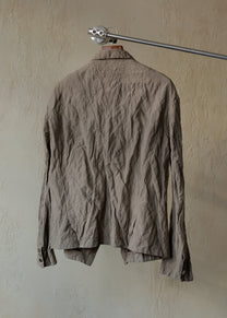Forgotten Materials｜Embroidered Blazer (Natural Dyed Grey)