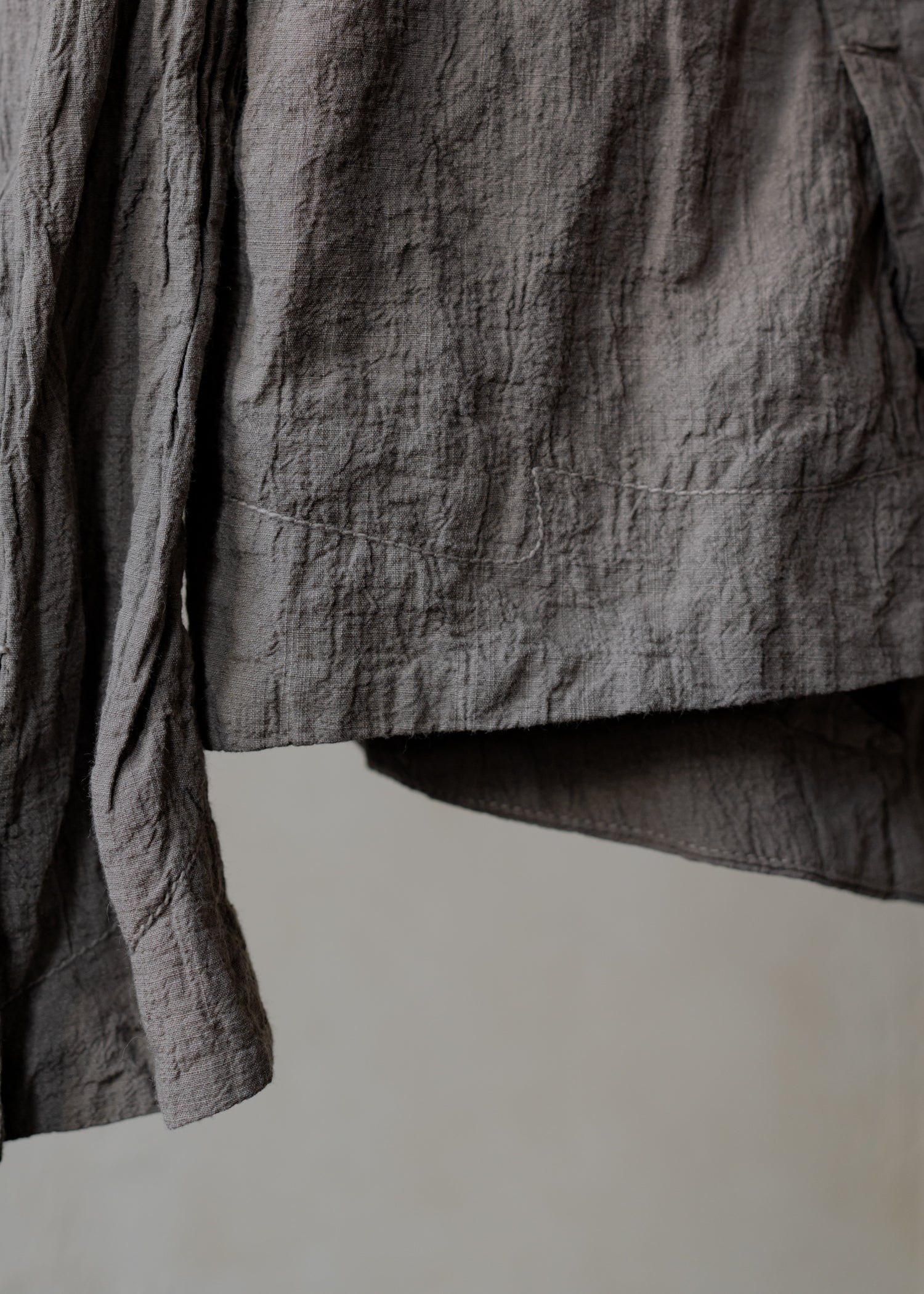 Forgotten Materials｜Embroidered Blazer (Natural Dyed Grey)