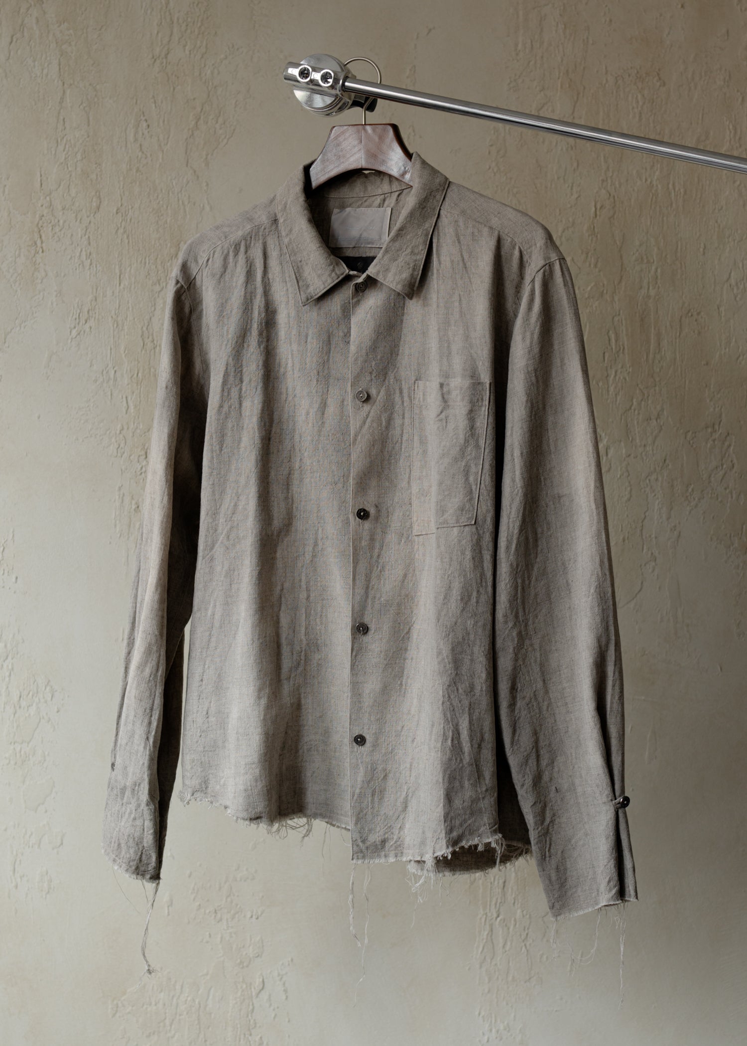 Forgotten Materials｜Loner Shirt (Natural Dyed Grey)