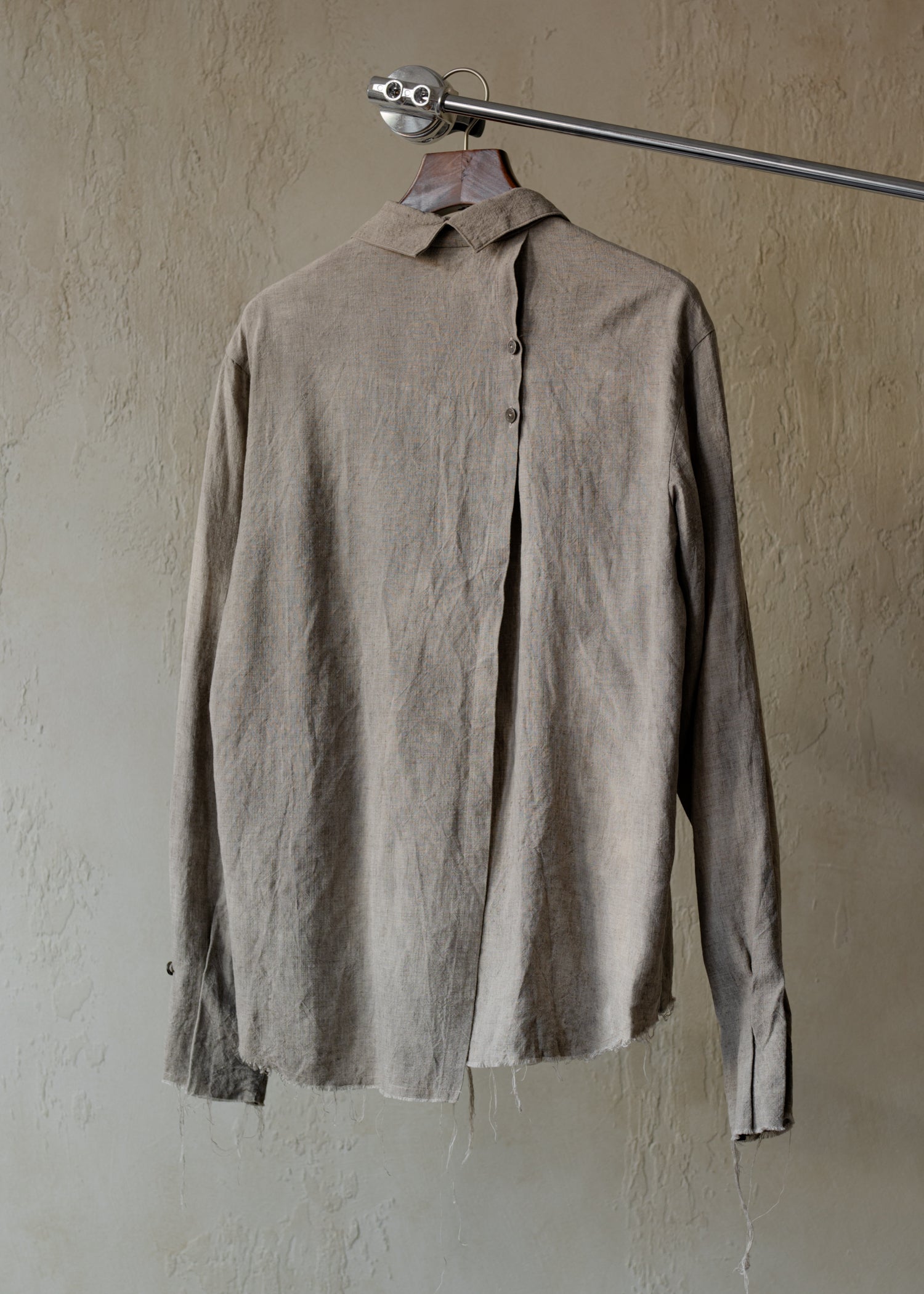 Forgotten Materials｜Loner Shirt (Natural Dyed Grey)