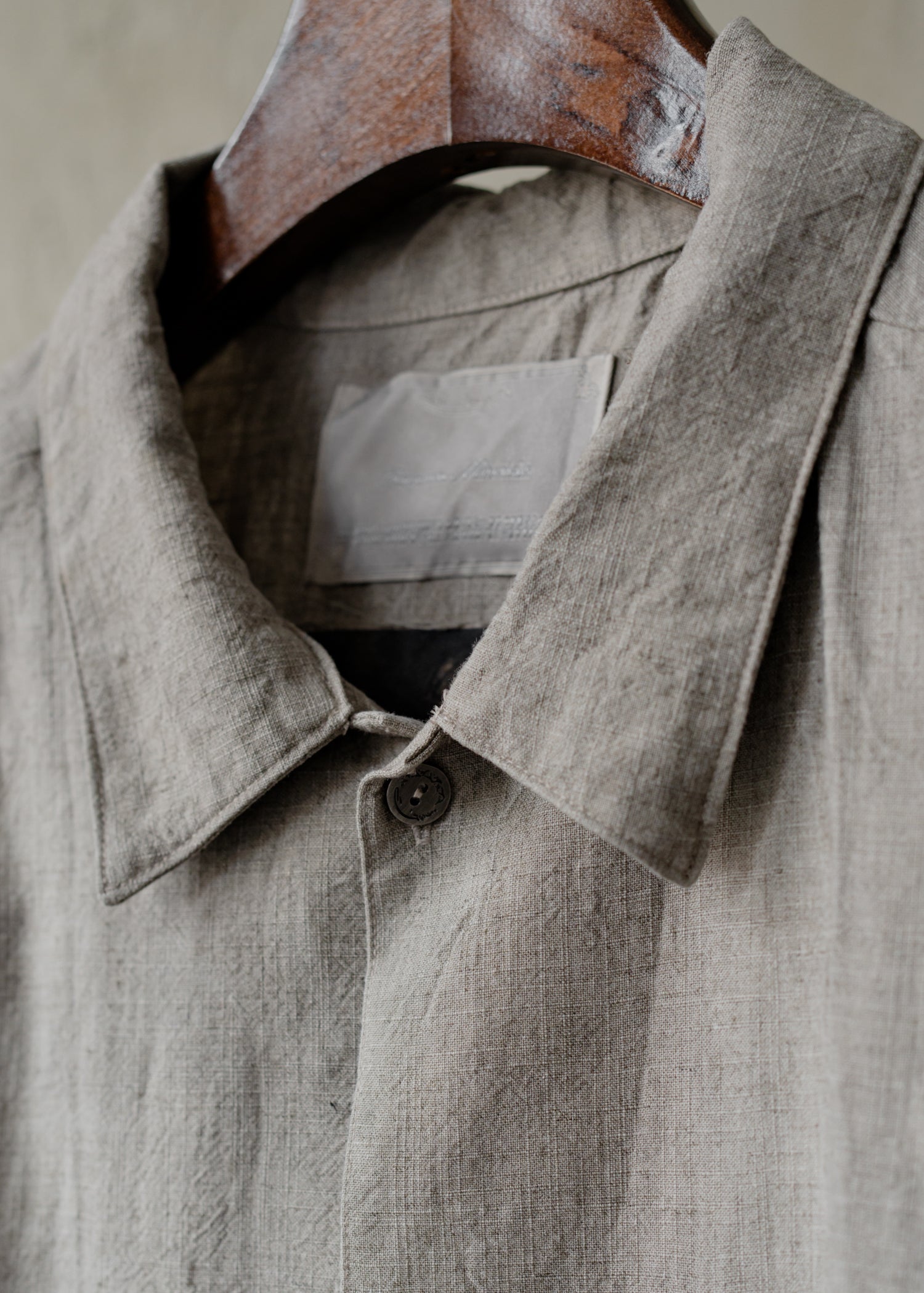 Forgotten Materials｜Loner Shirt (Natural Dyed Grey)