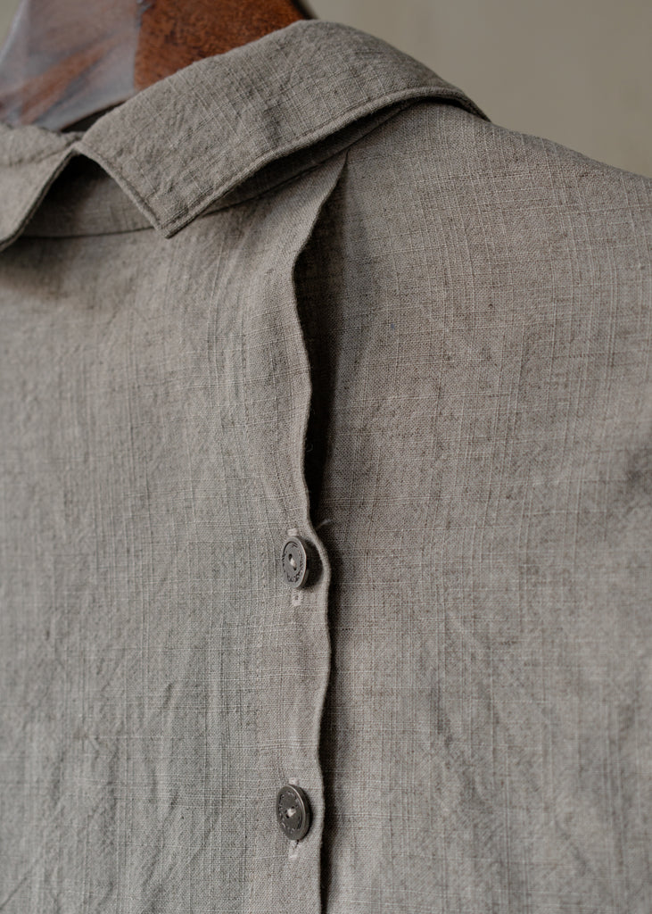 Forgotten Materials｜Loner Shirt (Natural Dyed Grey)