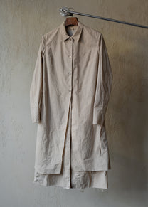 Forgotten Materials WMS｜Layered Shirt (Natural Dyed Beige)