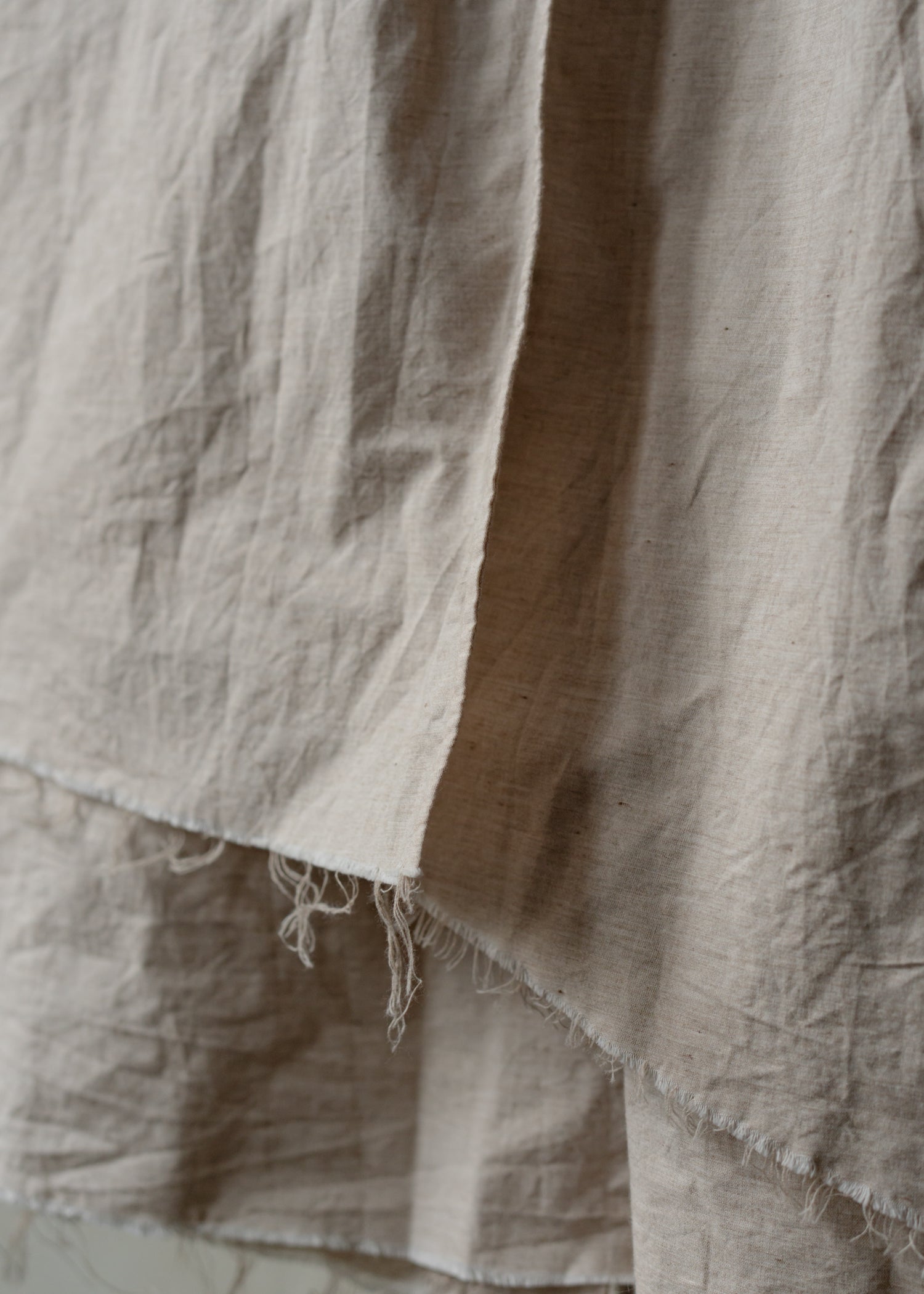 Forgotten Materials WMS｜Layered Shirt (Natural Dyed Beige)