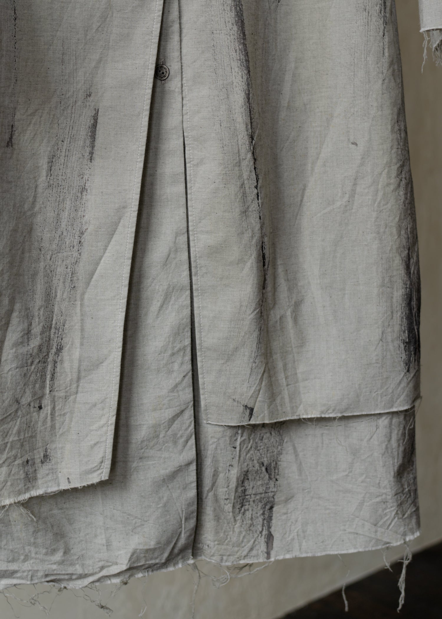 Forgotten Materials WMS｜Layered Shirt (Natural Dyed Grey)