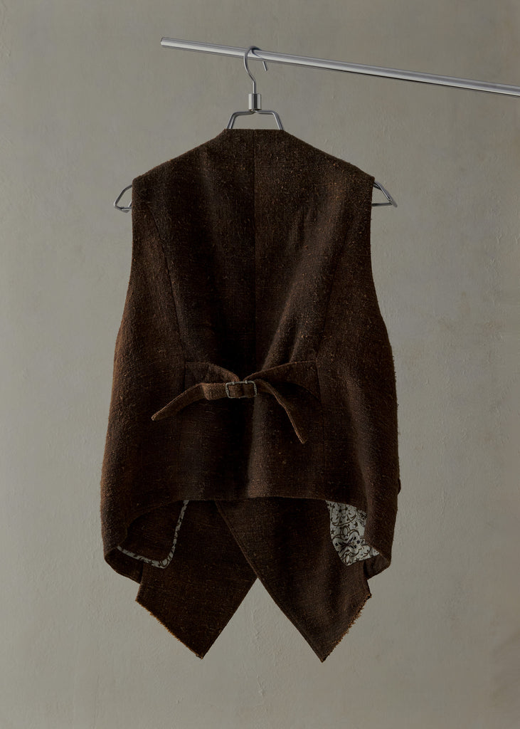 Forgotten Materials｜E Waistcoat (Brown)