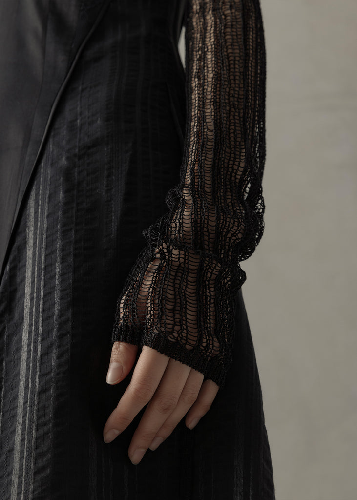 24SS WMS｜Detachable-Sleeves Knitted Top