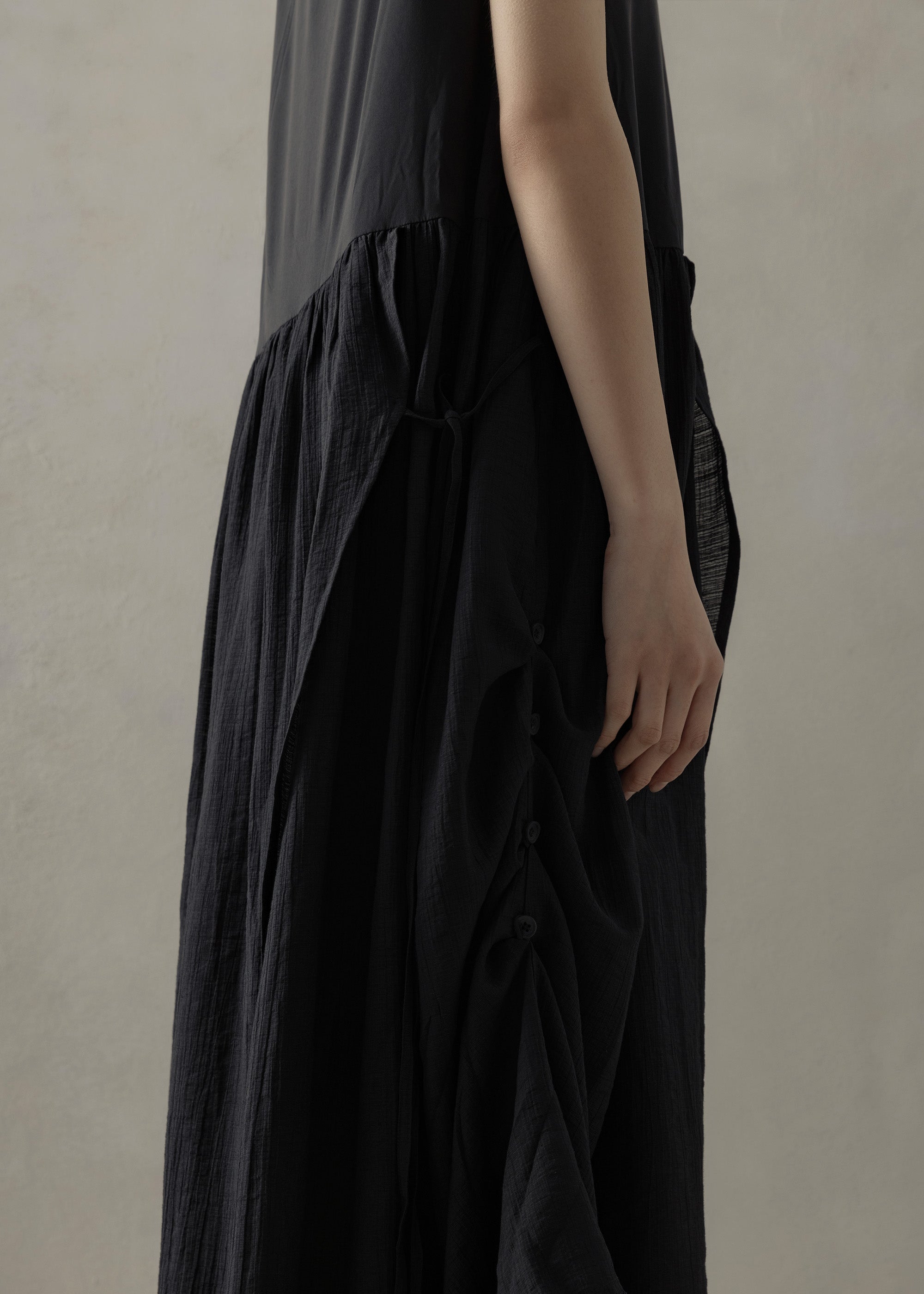 24SS WMS｜Sculptural Maxi Dress