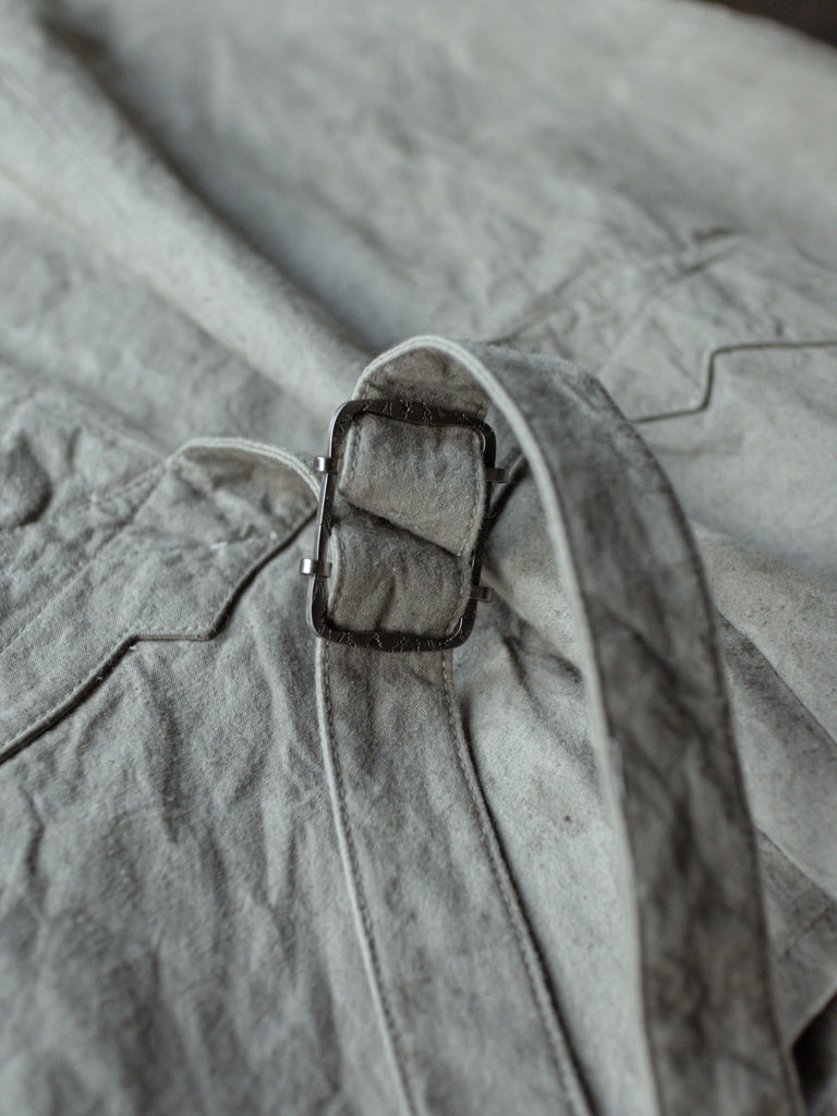 Forgotten Materials｜E Waistcoat (Natural Dyed Grey)