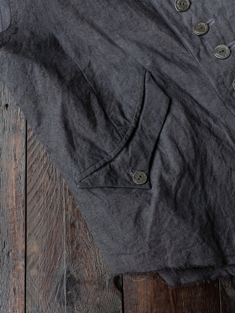 Forgotten Materials｜E Waistcoat (Natural Dyed Dark Purple)