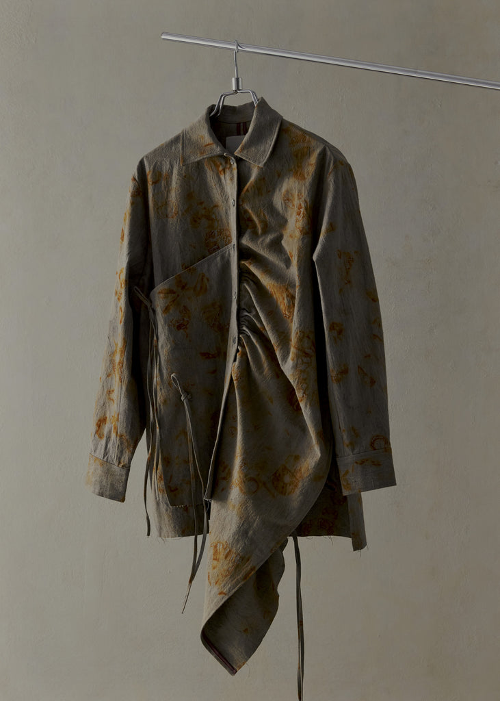 Forgotten Materials WMS｜ E Crinkled Shirt (Rusted Grey)