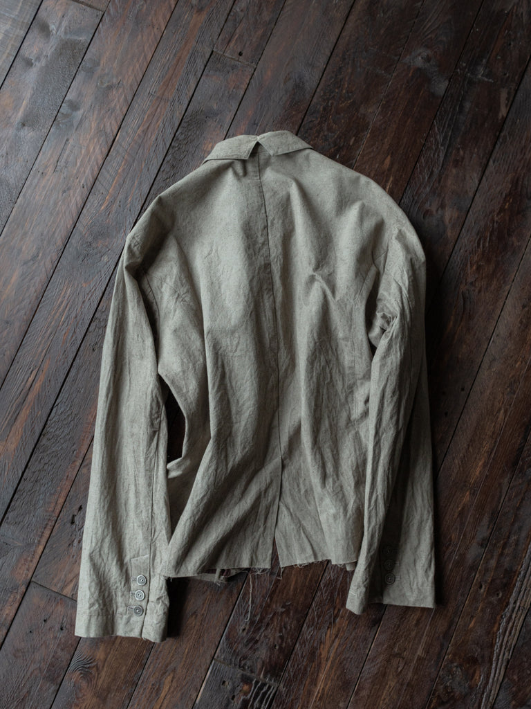 Forgotten Materials｜E Blazer (Natural Dyed Grey)