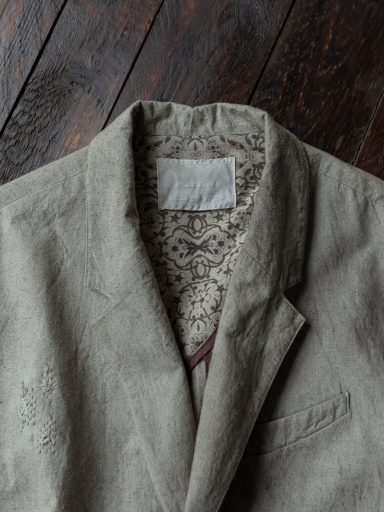 Forgotten Materials｜E Blazer (Natural Dyed Grey)