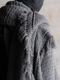 26FW｜Textured Antique Scarf (Grey)