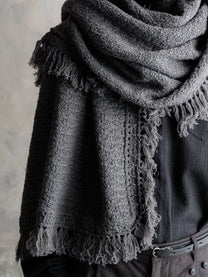 26FW｜Textured Antique Scarf (Grey)
