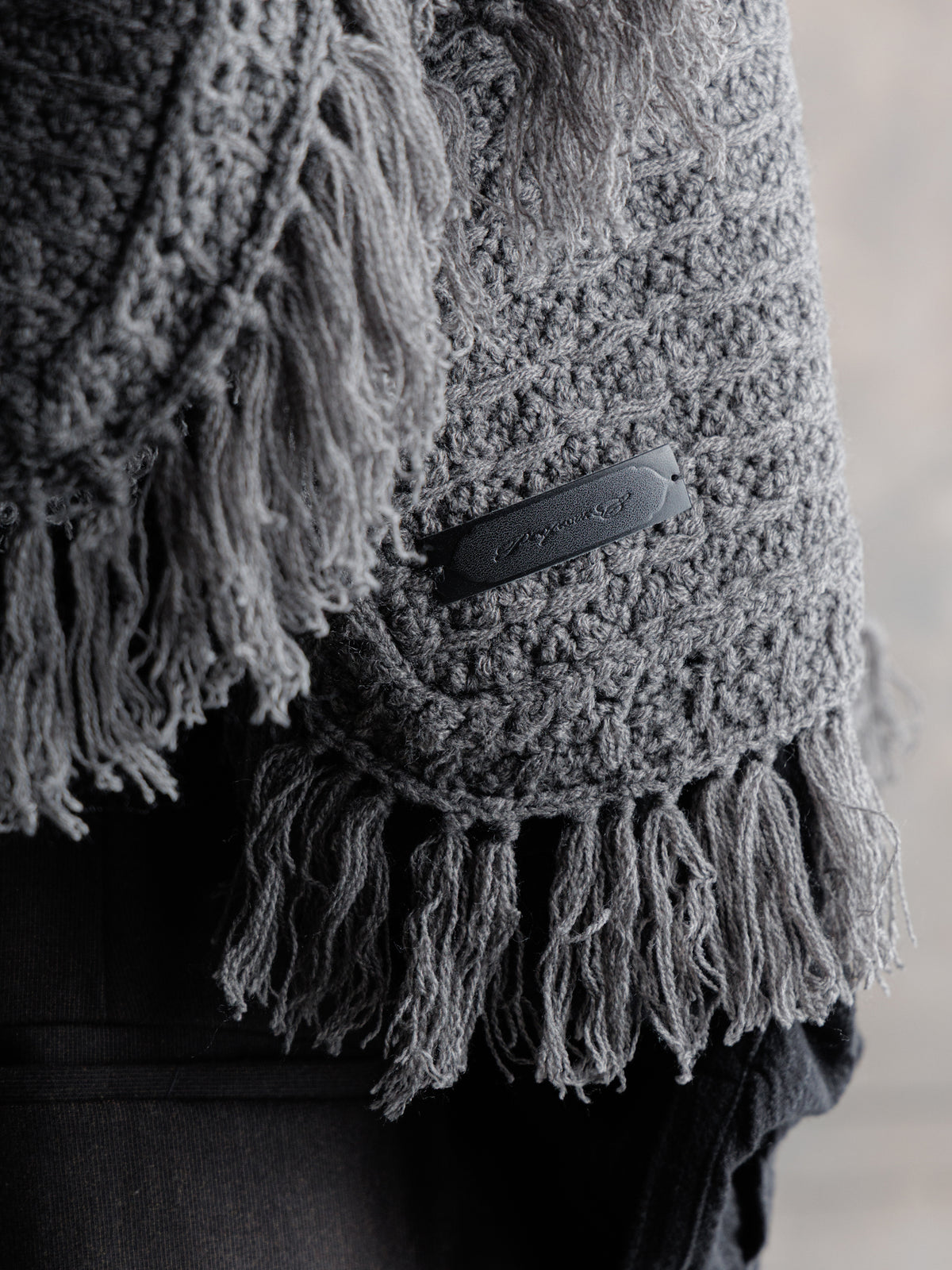 26FW｜Textured Antique Scarf (Grey)