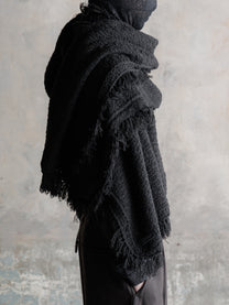 26FW｜Textured Antique Scarf (Black)