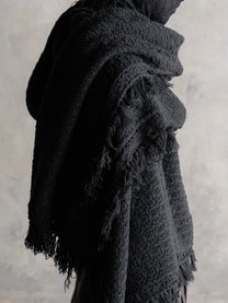 26FW｜Textured Antique Scarf (Black)