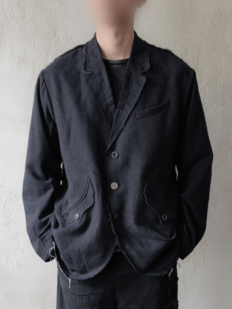 Forgotten Materials｜Frayed Blazer (Navy)