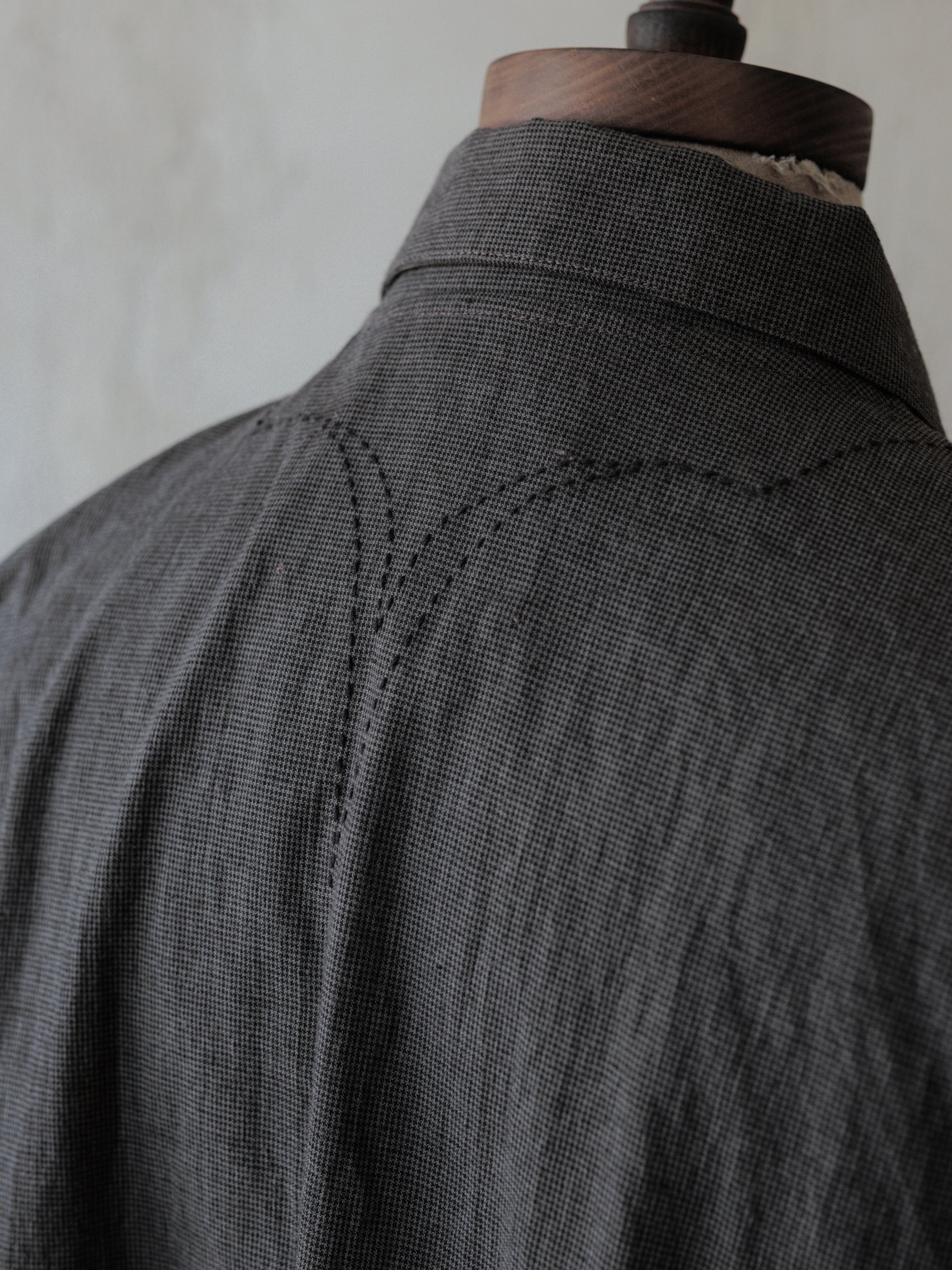 Forgotten Materials｜0222 / Grandpa's Repaired Shirt (Dark Grey)