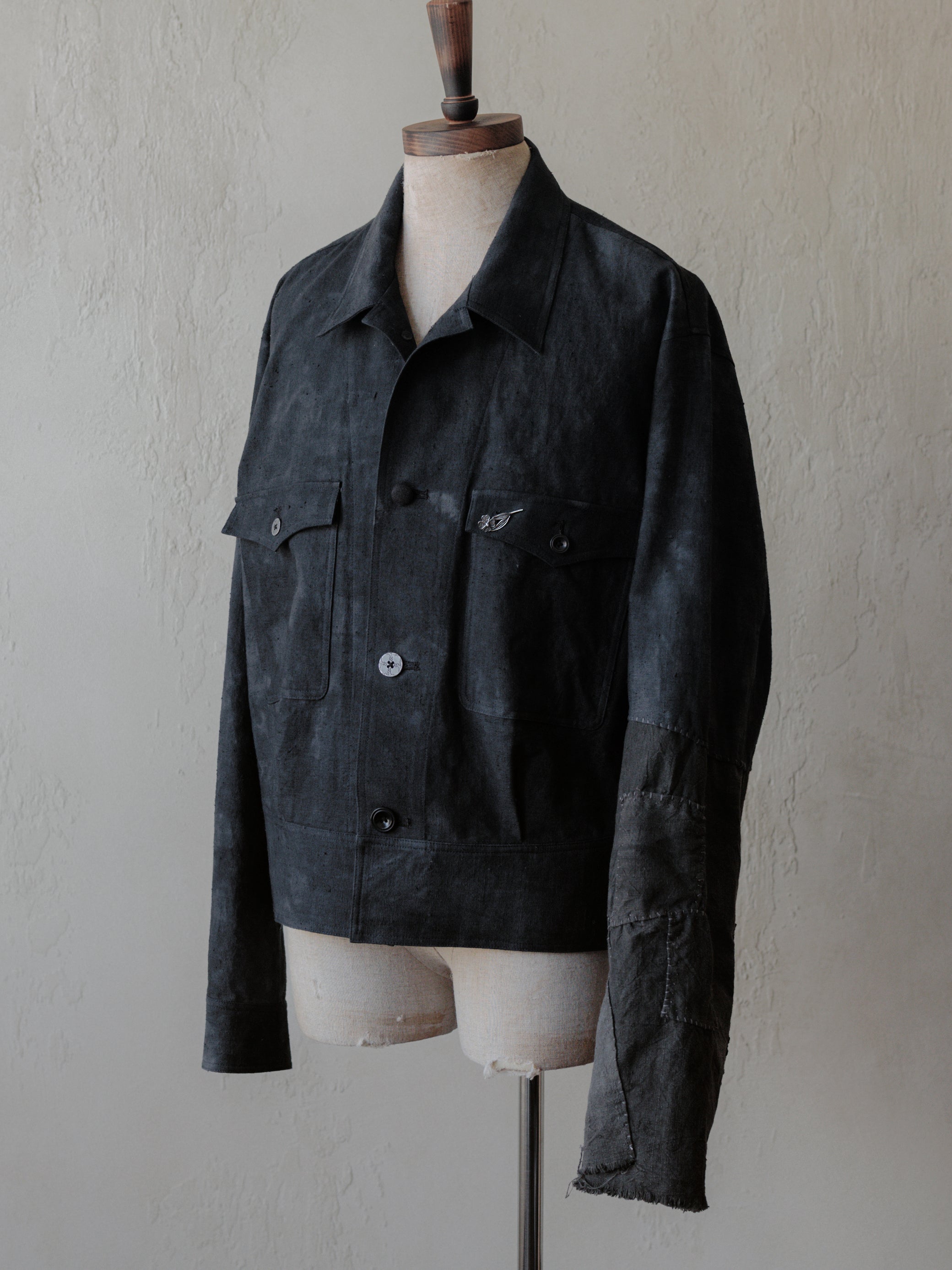 Forgotten Materials｜Repaired Cyclist JKT (Dark Navy)