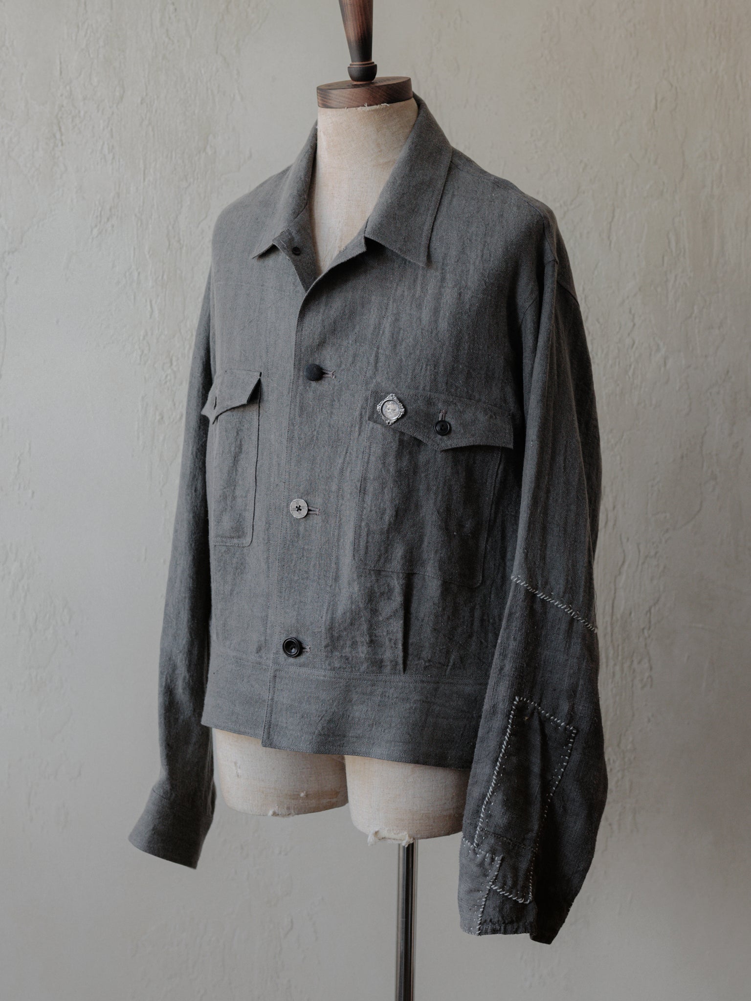 Forgotten Materials｜Repaired Cyclist JKT (Grey)