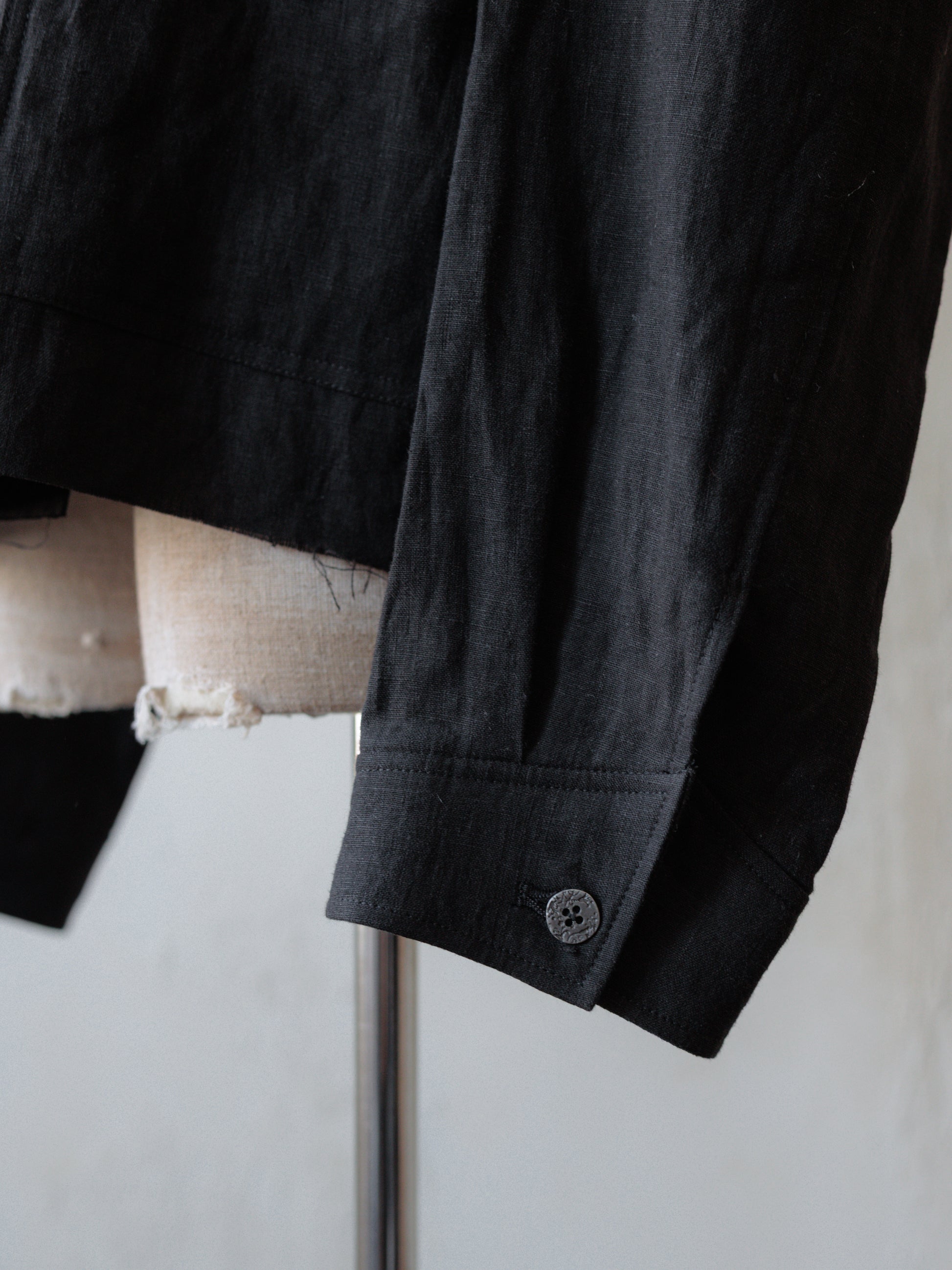 Forgotten Materials｜Linen DB JKT (Black)