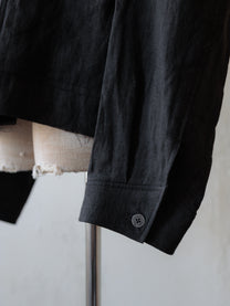 Forgotten Materials｜Linen DB JKT (Black)