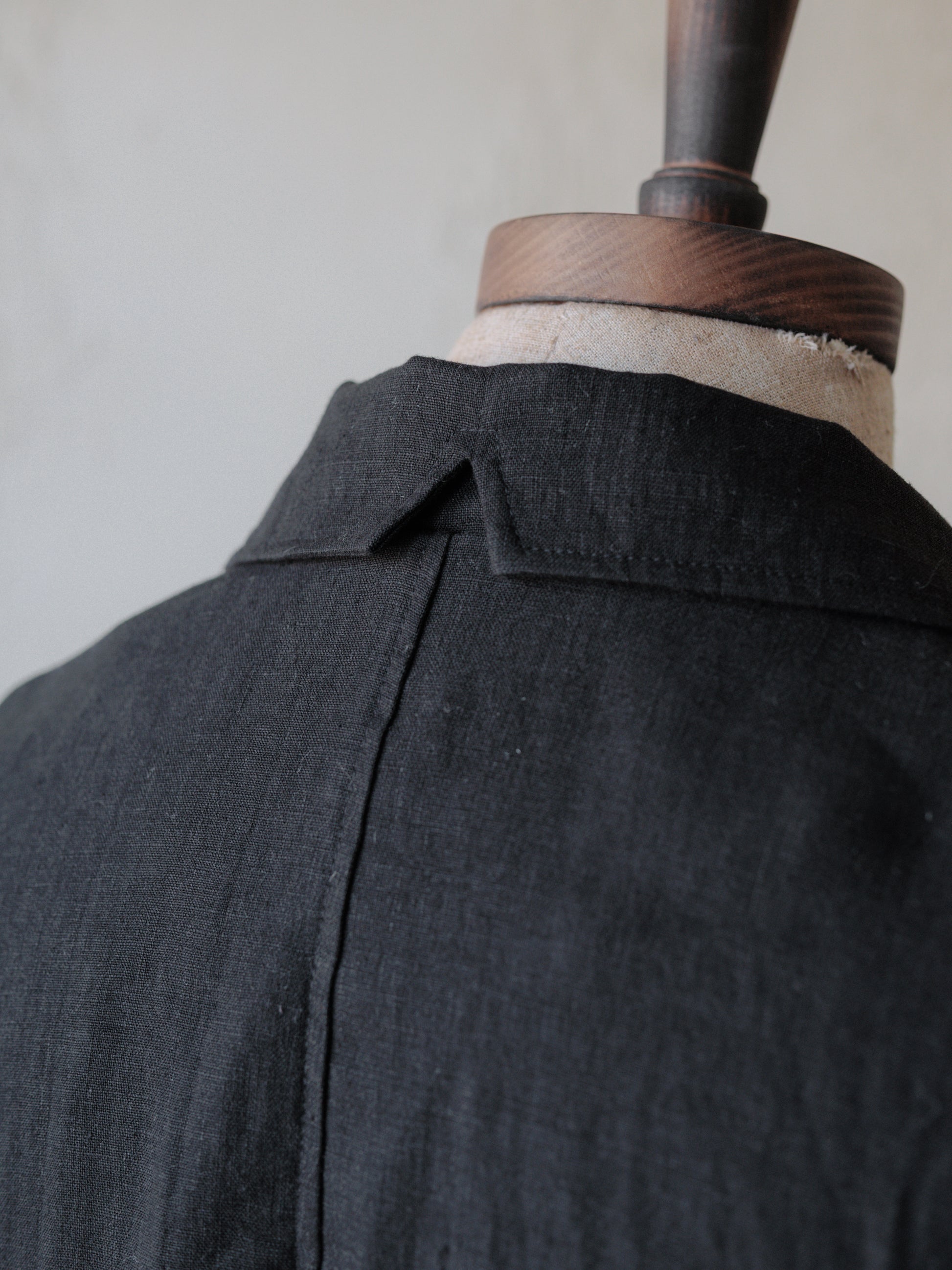 Forgotten Materials｜Linen DB JKT (Black)