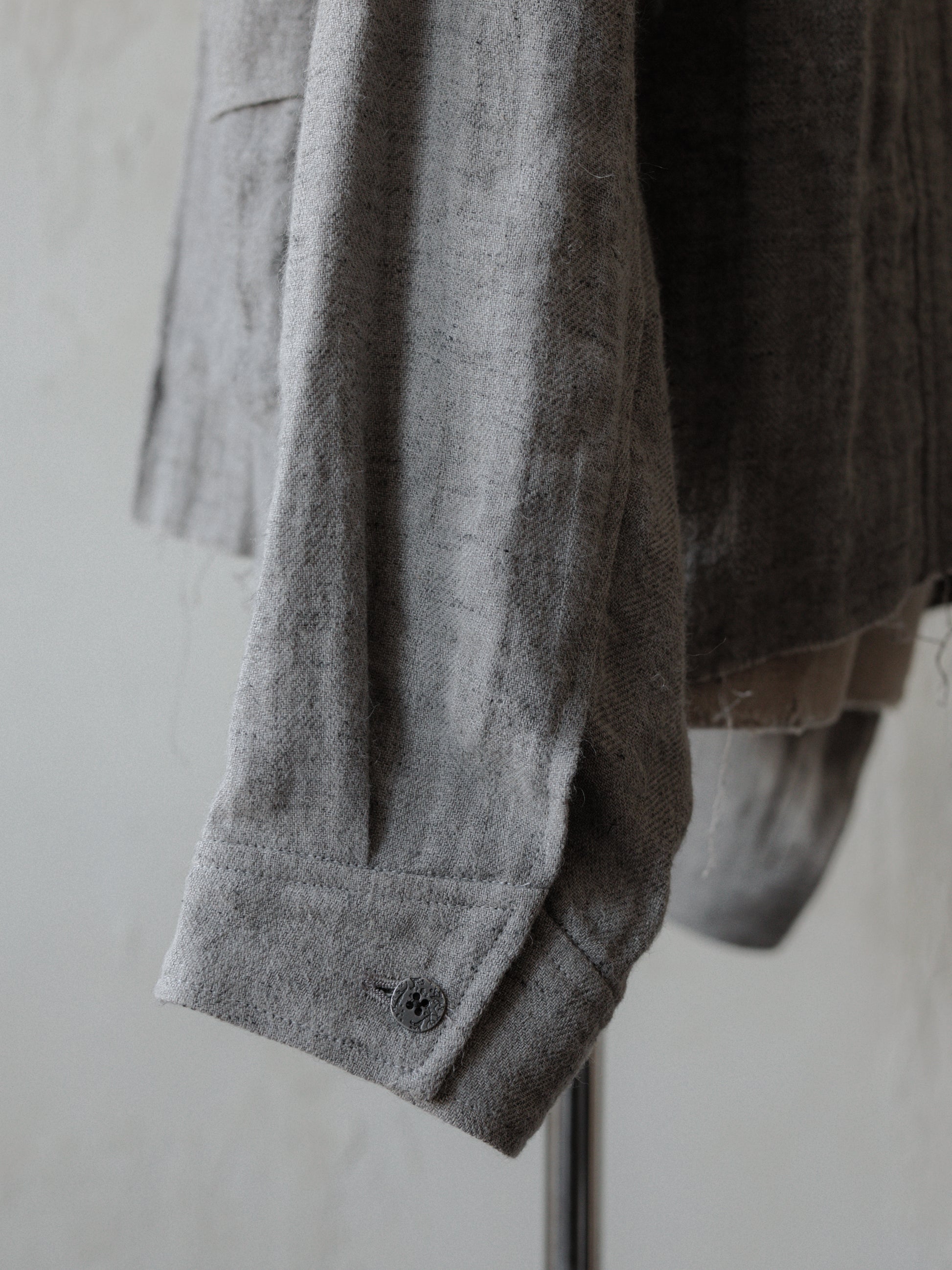 Forgotten Materials｜Linen DB JKT (Grey)