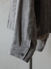 Forgotten Materials｜Linen DB JKT (Grey)