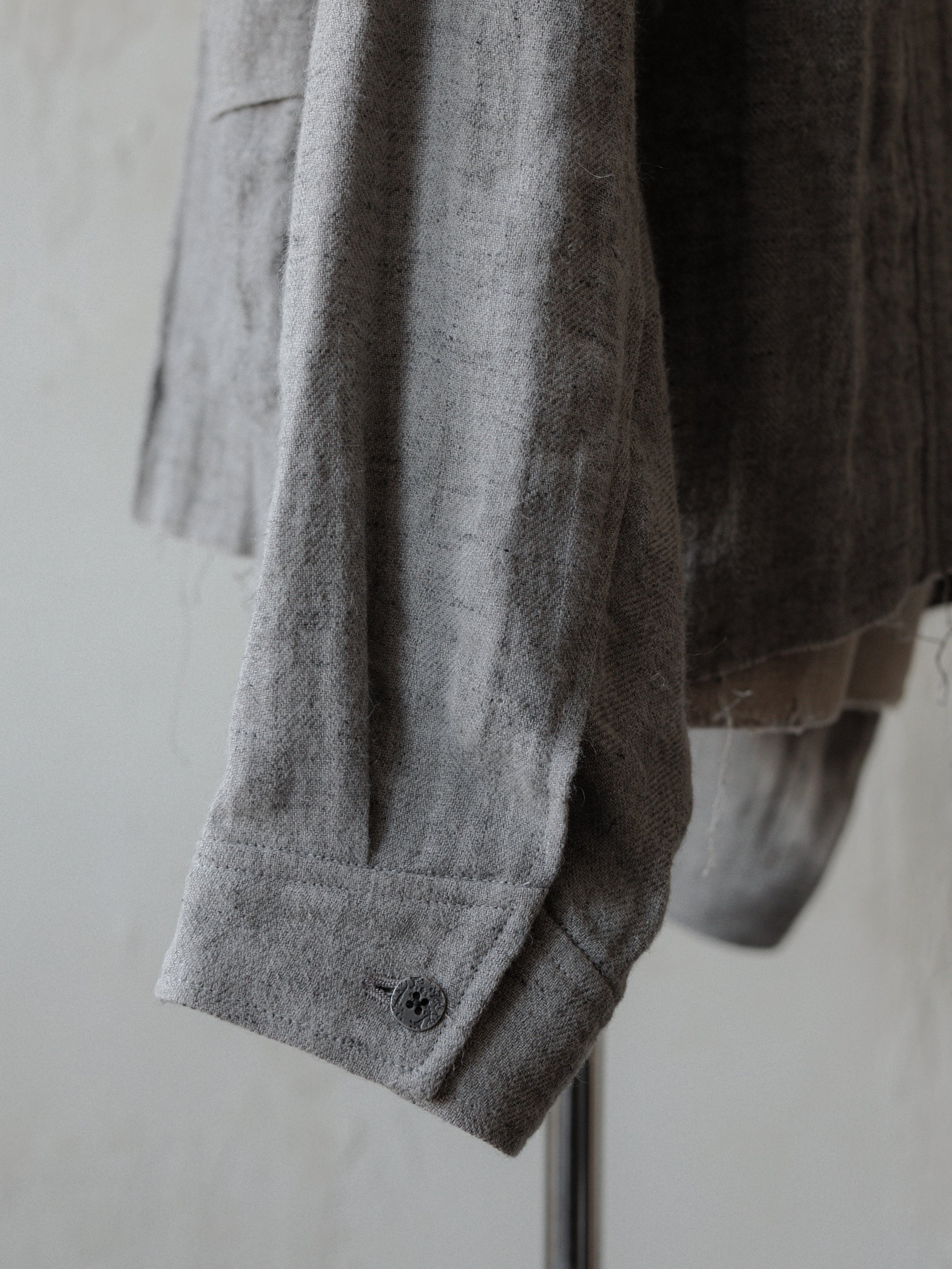 Forgotten Materials｜Linen DB JKT (Grey)