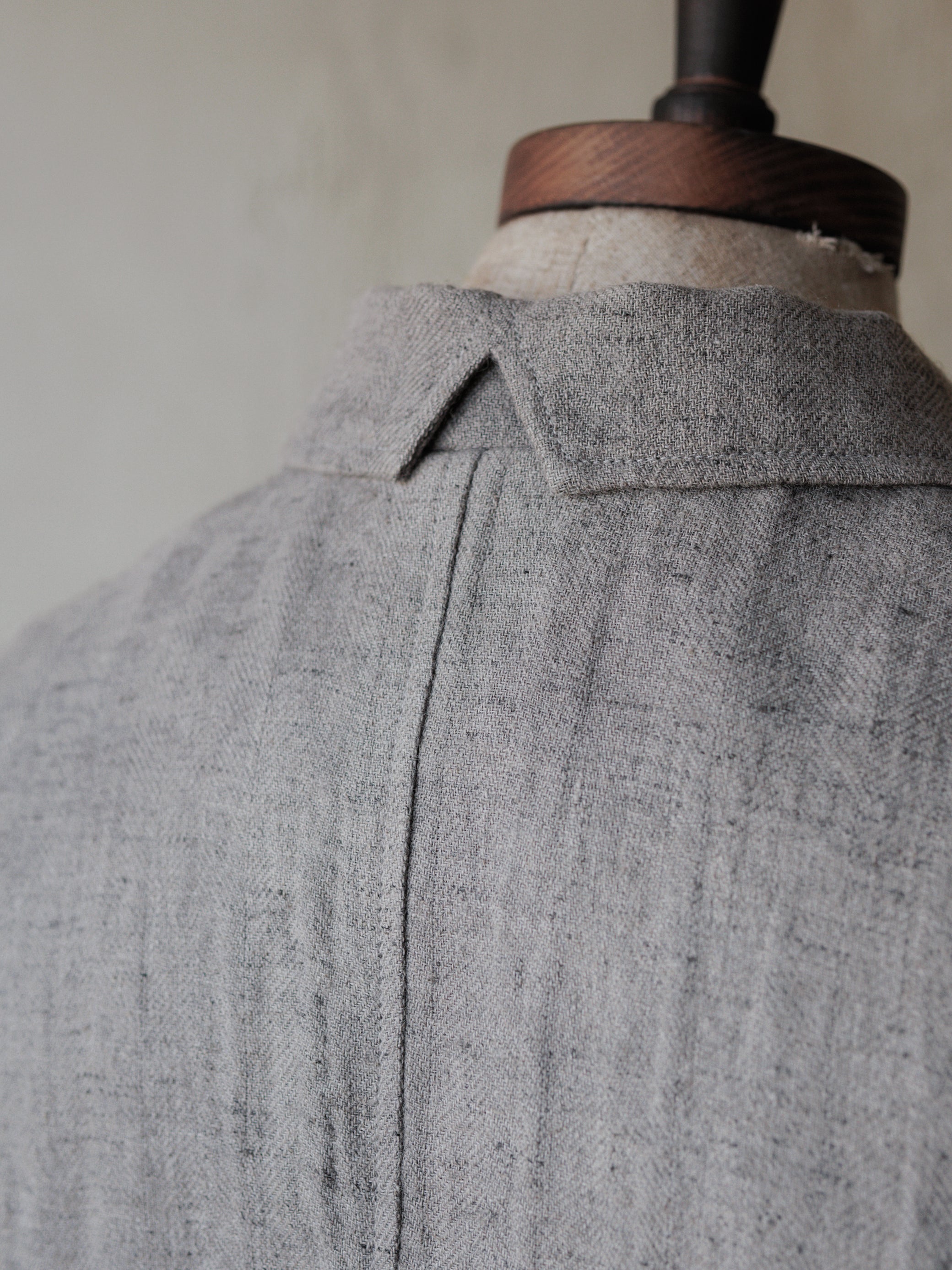 Forgotten Materials｜Linen DB JKT (Grey)