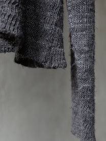 Forgotten Materials｜Tussah Silk Handspun Yarn Top (Natural Dyed Dark Purple)