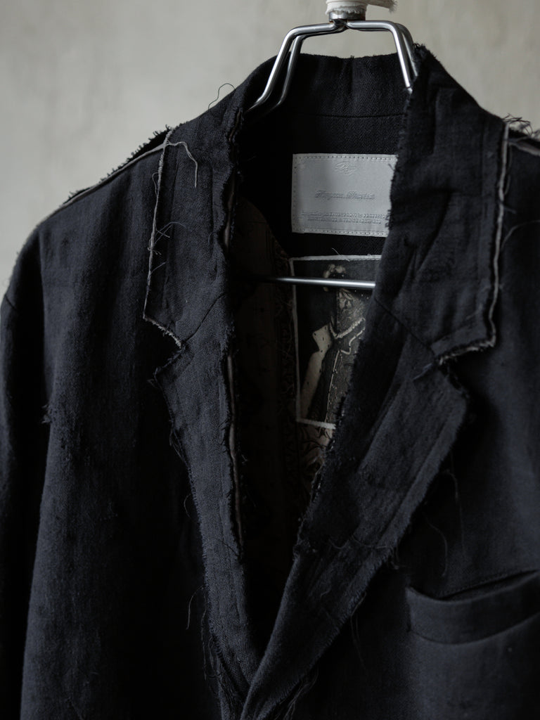 Forgotten Materials｜Frayed Blazer (Navy)