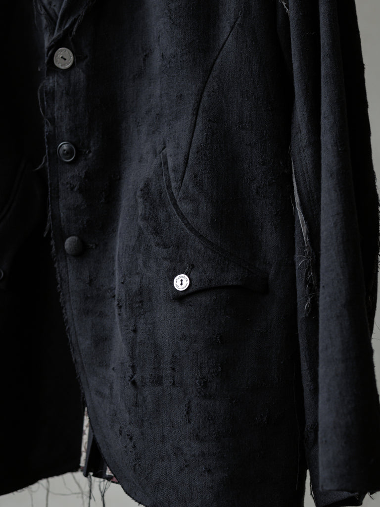 Forgotten Materials｜Frayed Blazer (Navy)