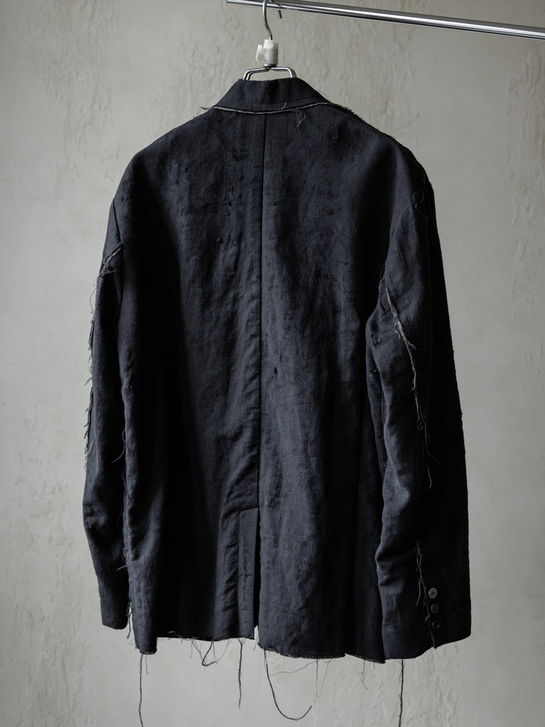 Forgotten Materials｜Frayed Blazer (Navy)