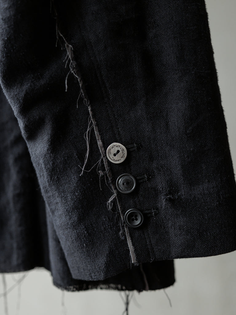 Forgotten Materials｜Frayed Blazer (Navy)