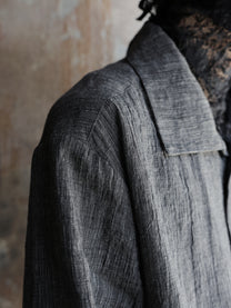 Professor.E｜Modular Collar Work Shirt (Stripe)