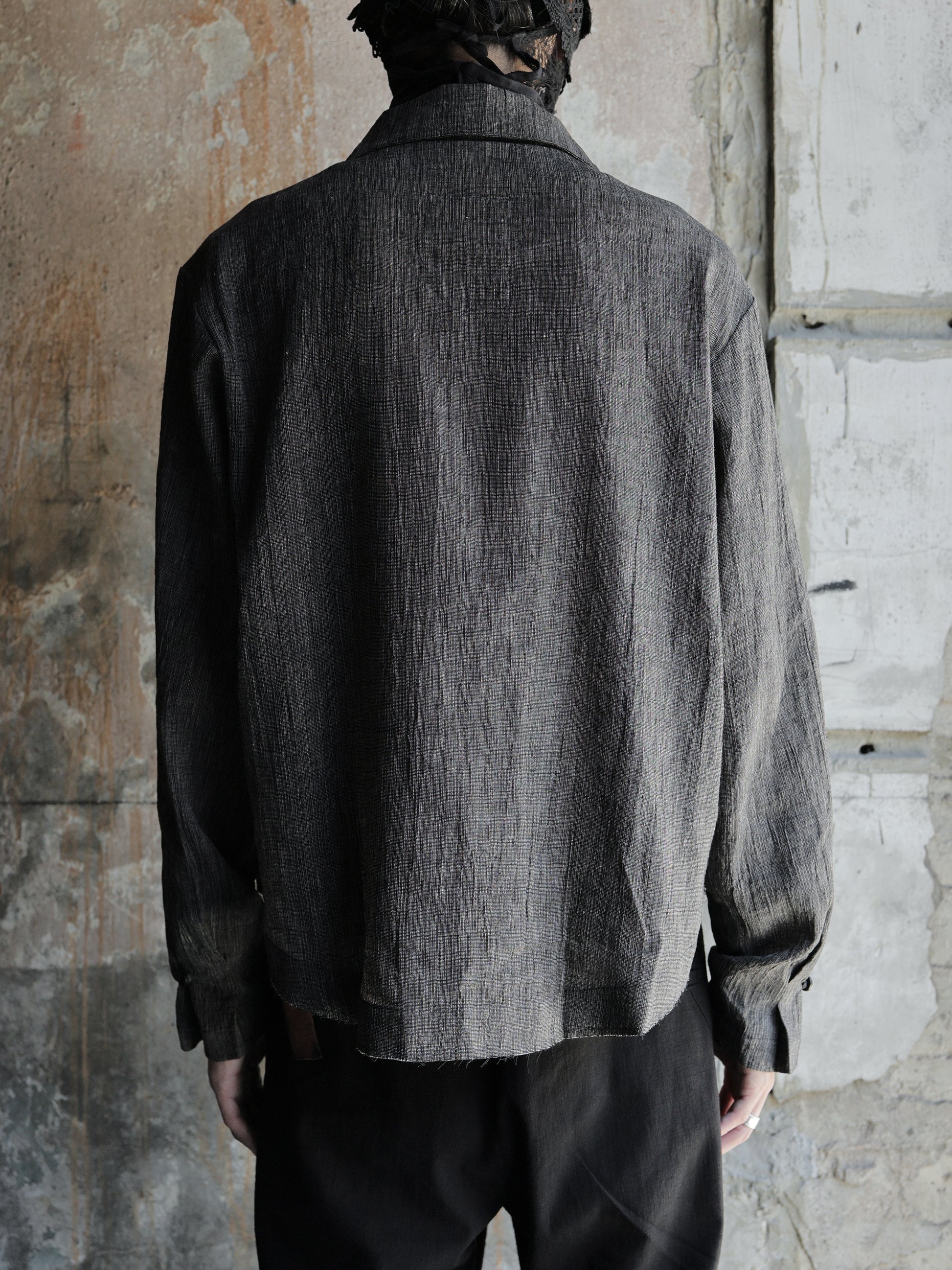 Professor.E｜Modular Collar Work Shirt (Stripe)