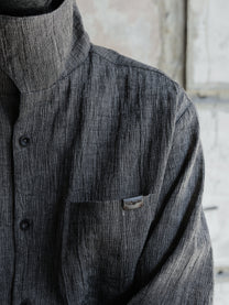 Professor.E｜Modular Collar Work Shirt (Stripe)