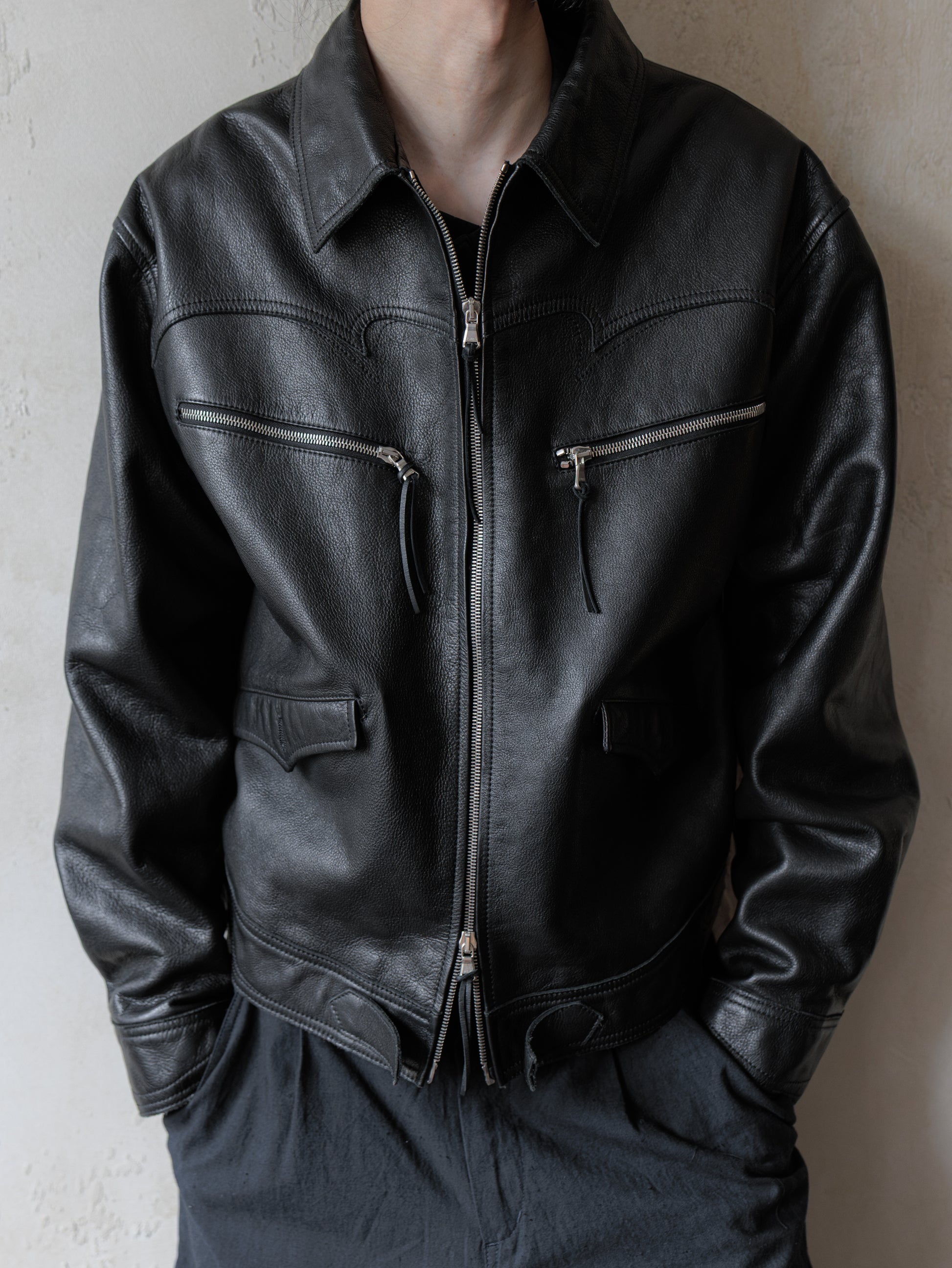 Forgotten Materials｜Cyclist Leather Jacket