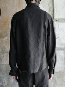 Professor.E｜Modular Collar Work Shirt (Black)
