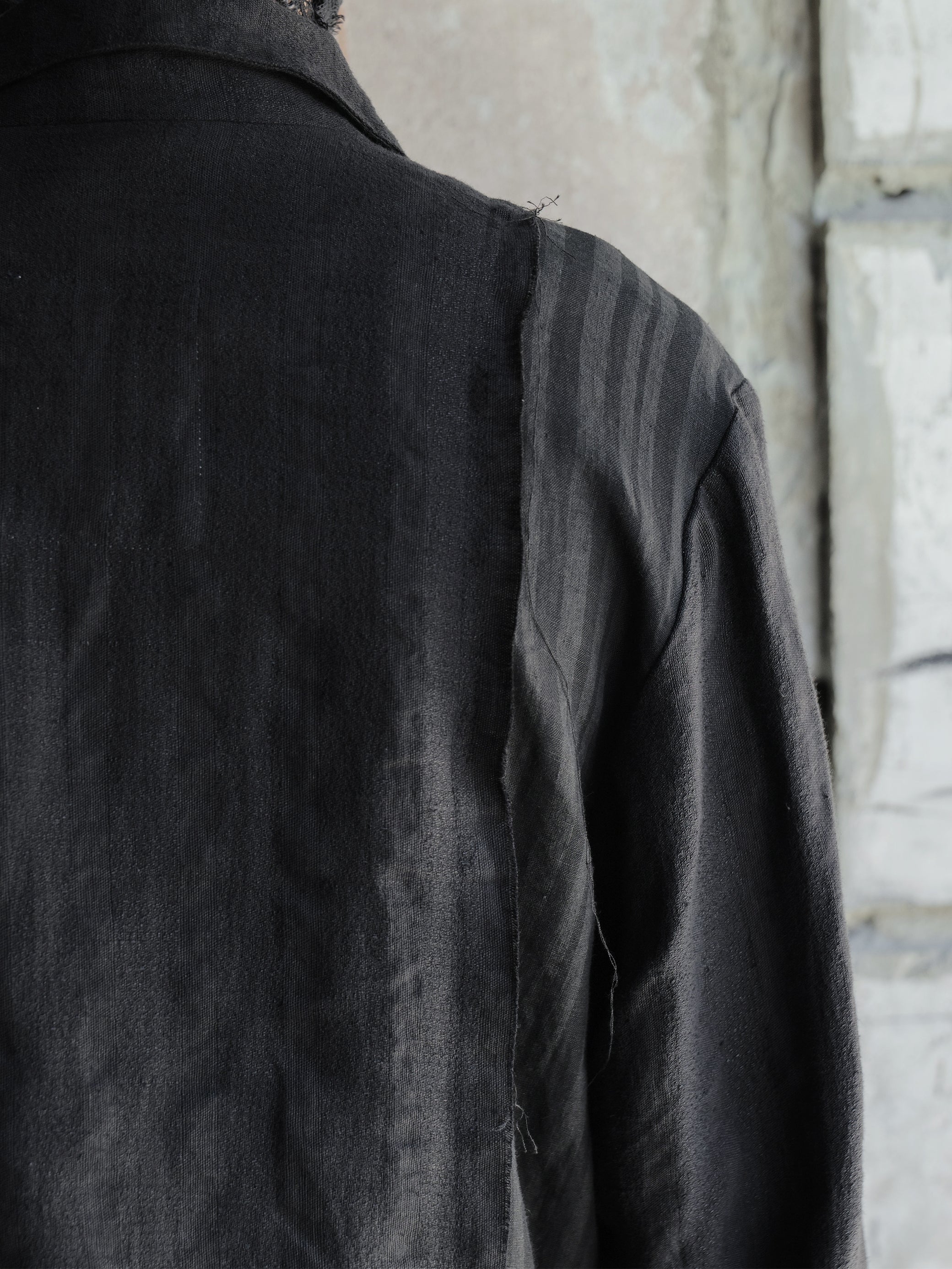 Professor.E｜Modular Collar Work Shirt (Black)