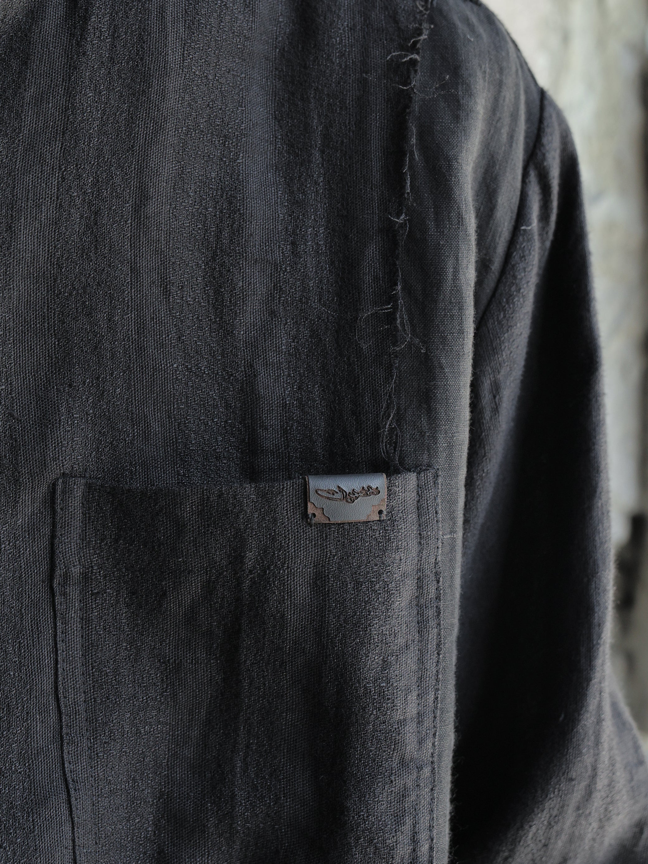 Professor.E｜Modular Collar Work Shirt (Black)