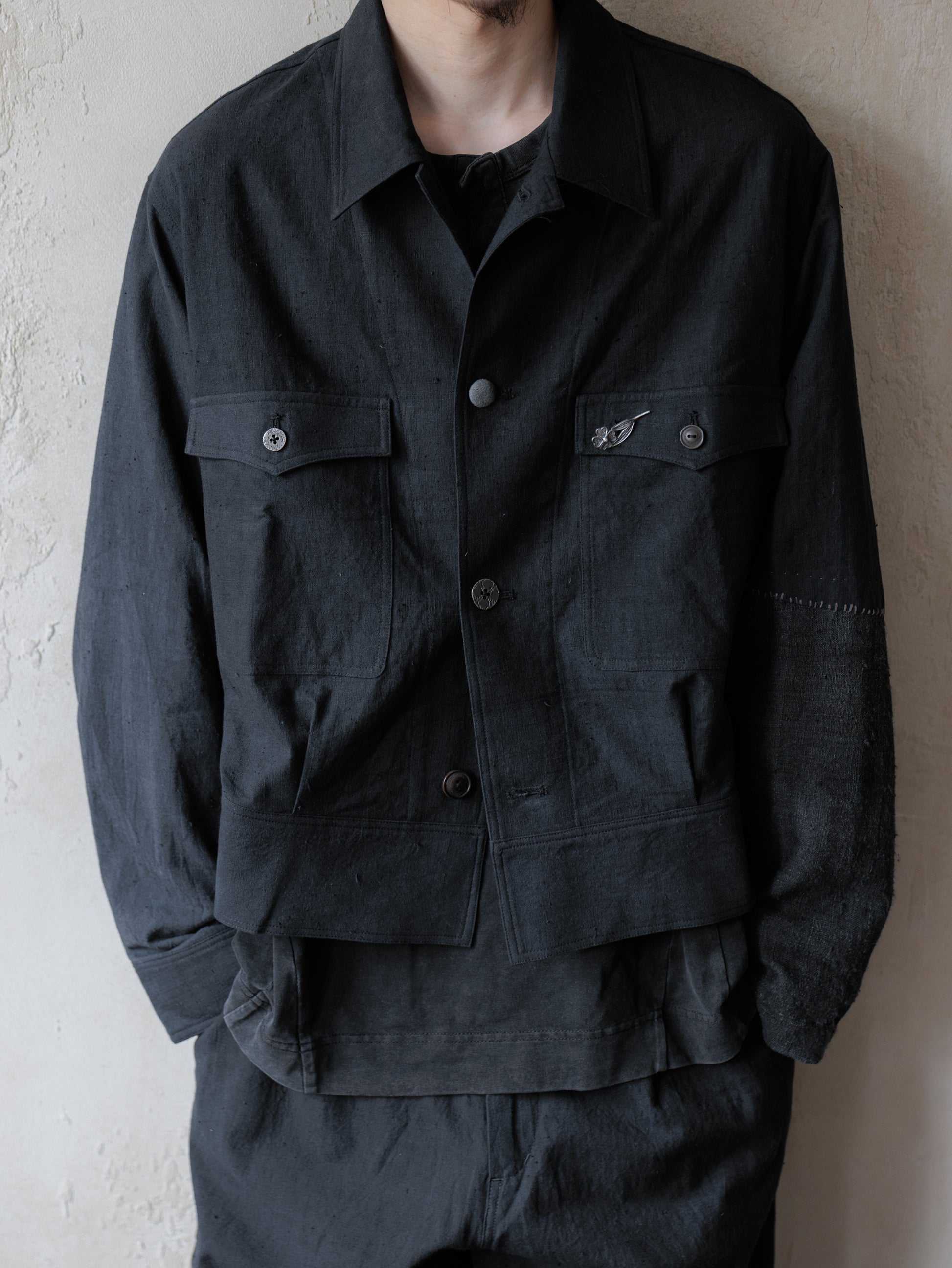 Forgotten Materials｜Repaired Cyclist JKT (Dark Navy)