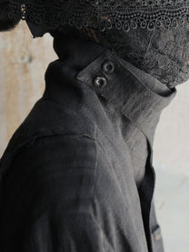 Professor.E｜Modular Collar Work Shirt (Black)