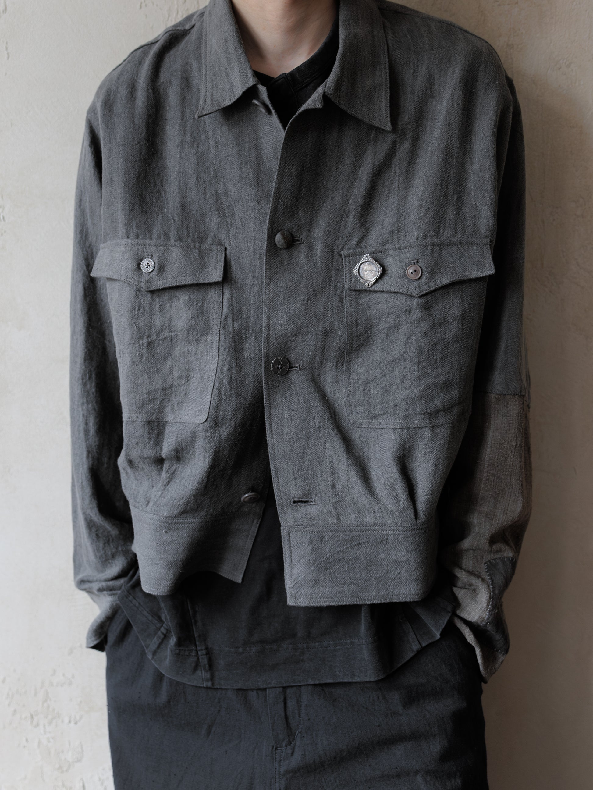 Forgotten Materials｜Repaired Cyclist JKT (Grey)